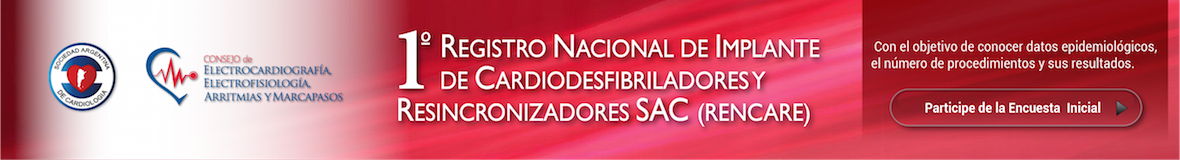 1° Registro Nacional de Implante de Cardiodesfibriladores y Resincronizadores