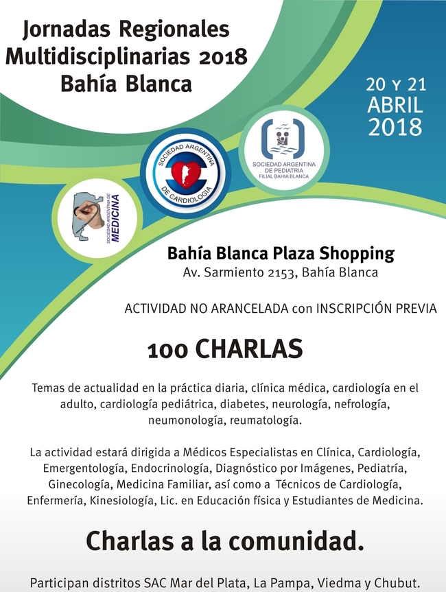 Bahía Blanca será la sede de la primera Jornada Regional de la SAC