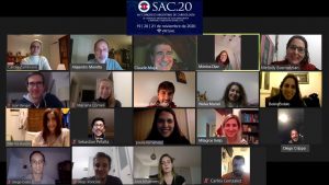 Comité científico del Congreso SAC.20 en reunión zoom